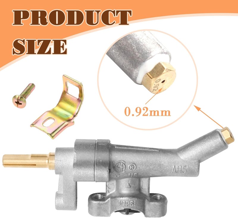 MOASKER Gas Grill Manifold Main Grill Burner Control Valve Replacement Parts for Weber Spirit E-310 S-310 E-210 E-315, Grill Burner Valve for Weber Spirit(2013-Current) & Spirit II Series - Propane(LP) - Image 2